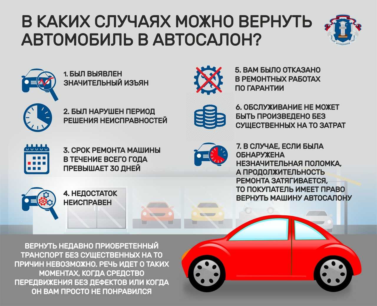 Как вернуть машину в автосалон, если она с пробегом: основания и способы возврата