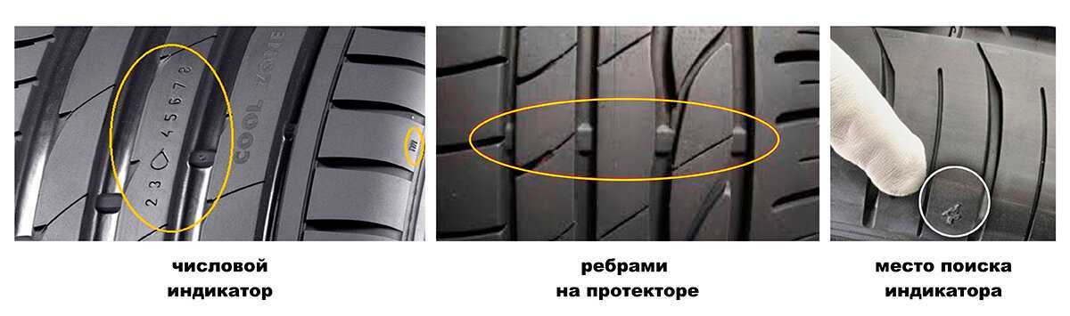 Как определить износ шин