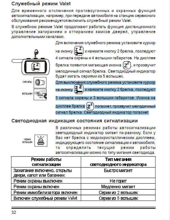 Как отключить сигнализацию старлайн если она заглючила