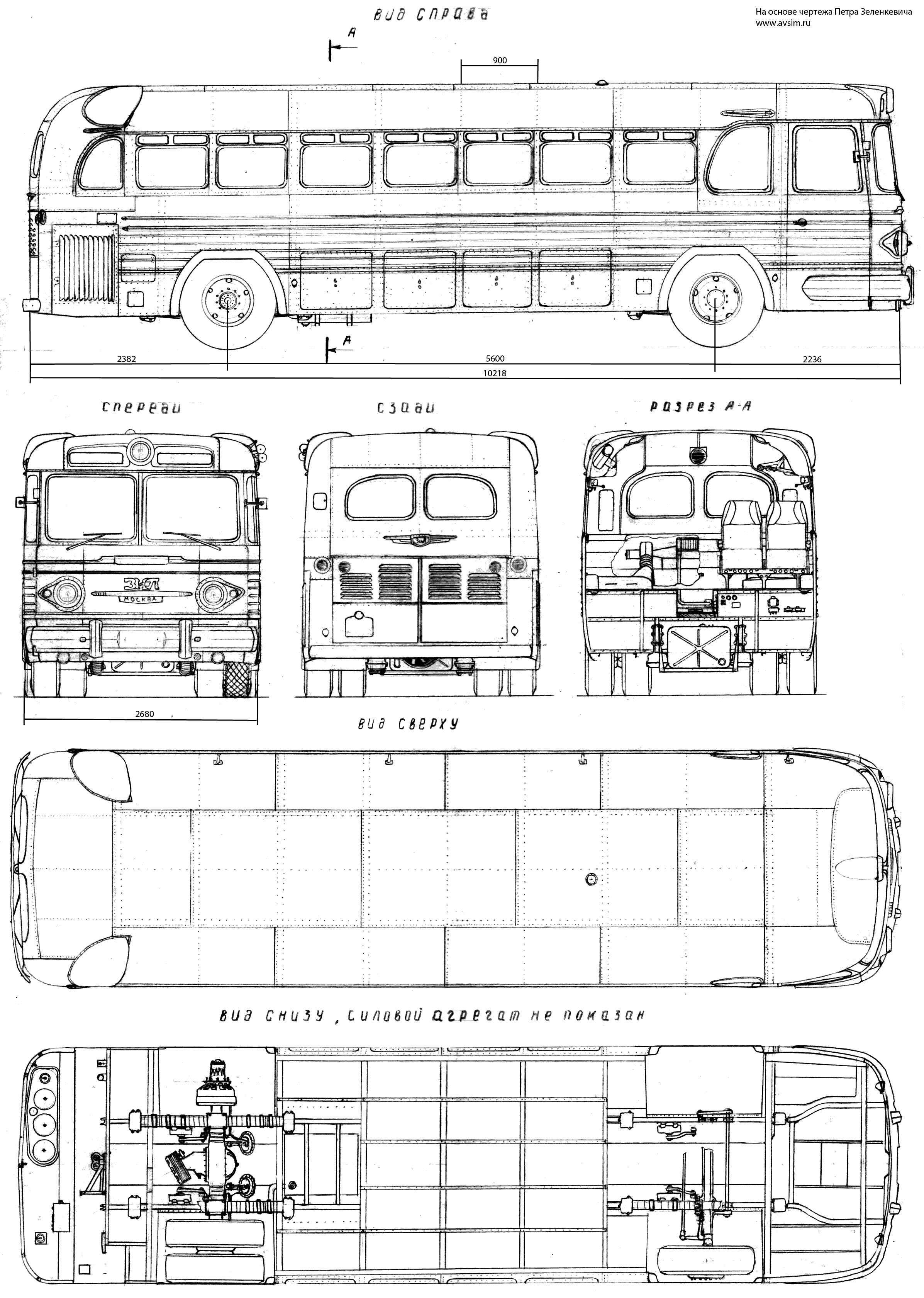 Автобусы зис-129 и зил-129б