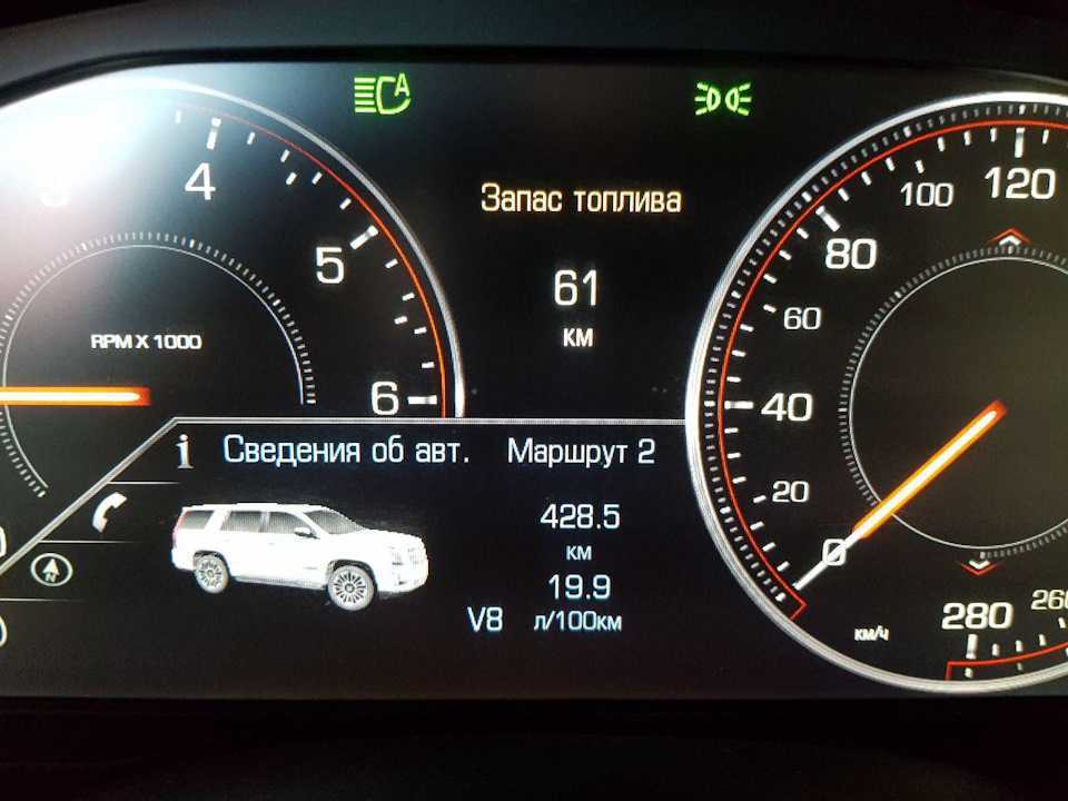 Кадиллак эскалейд 6.0, 6.2 - расход топлива на 100 км