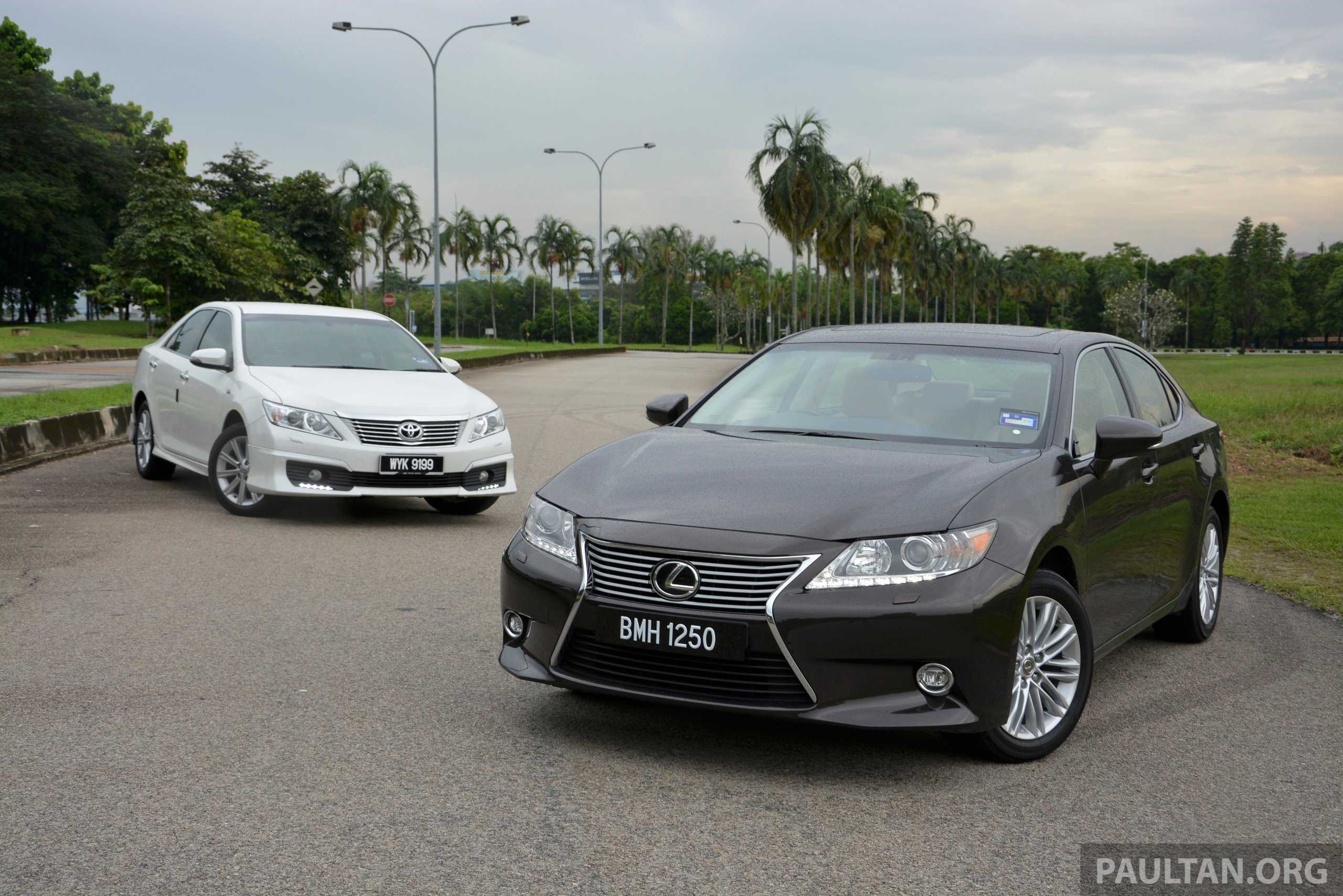 Lexus es 350 (2014) vs toyota camry l (2014): в чем разница?