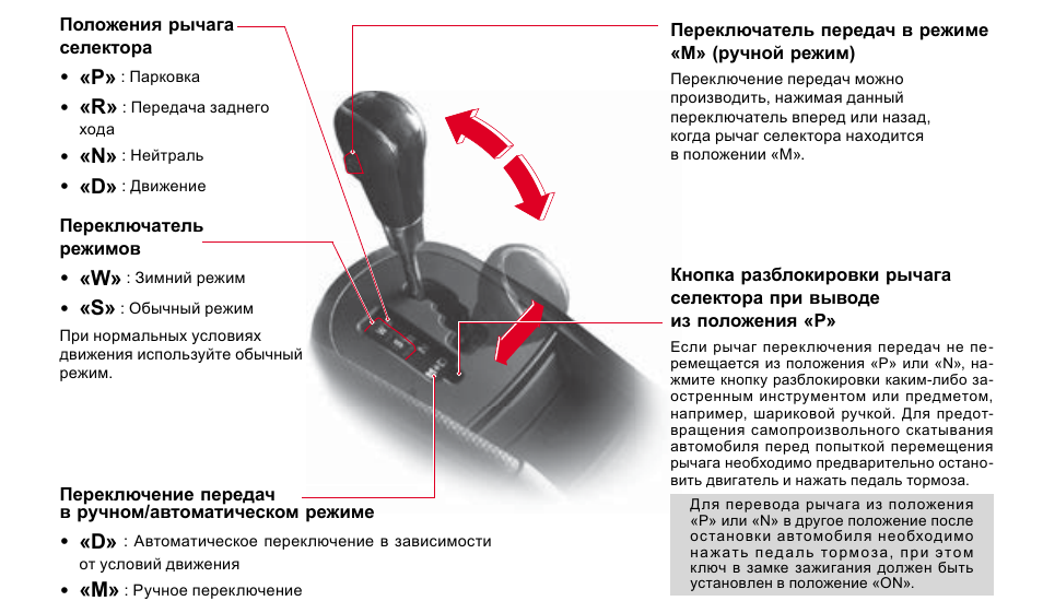 Ручное переключение акпп в движении