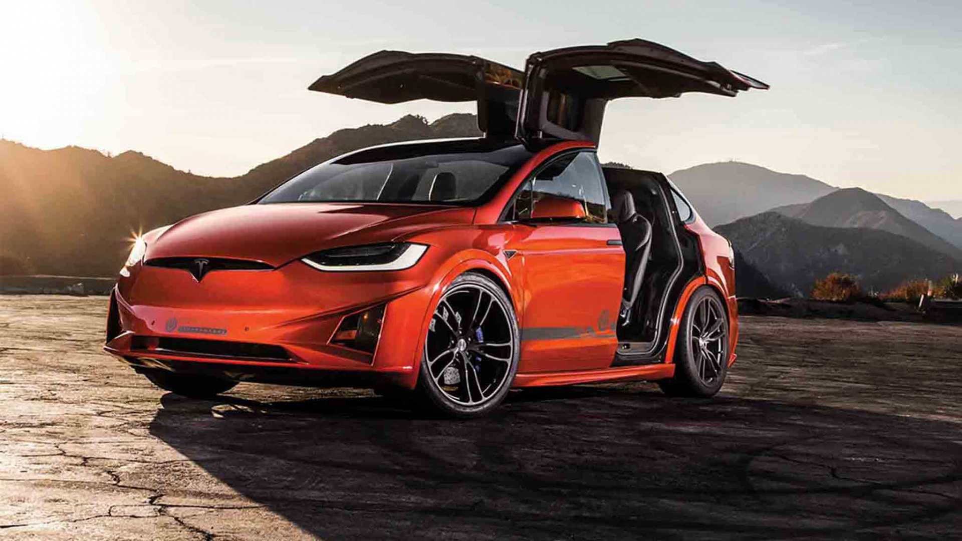 Tesla model x – гостья из будущего